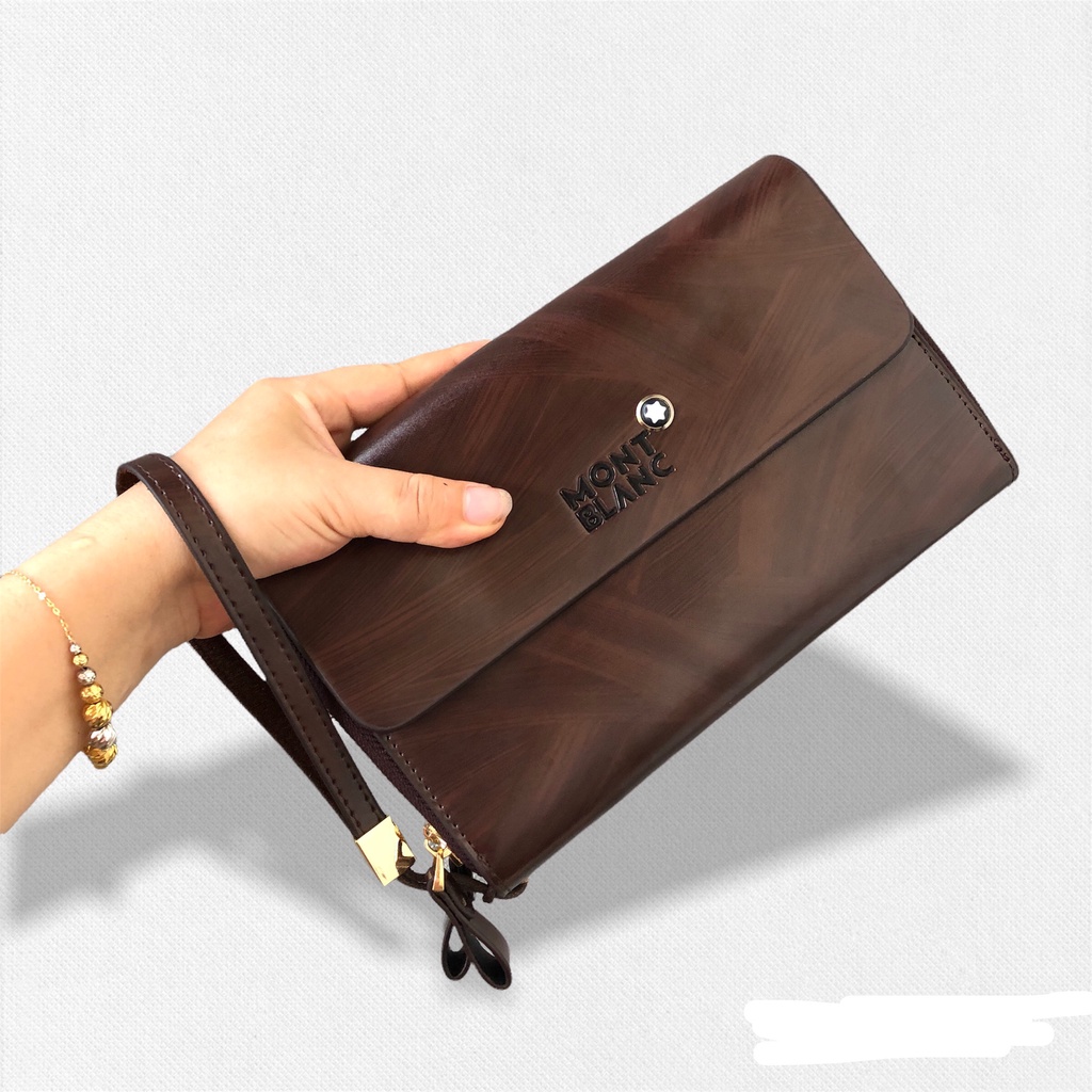 Ví cầm tay nam da bò ví da nam, nữ hàng hiệu cao cấp chính hãng thời trang sang trọng phong cách sành điệu