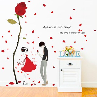 Decal dán tường hoa hồng