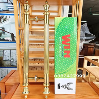 Tay nắm cửa inox mạ vàng đầu ấm,Tay cầm cửa chính