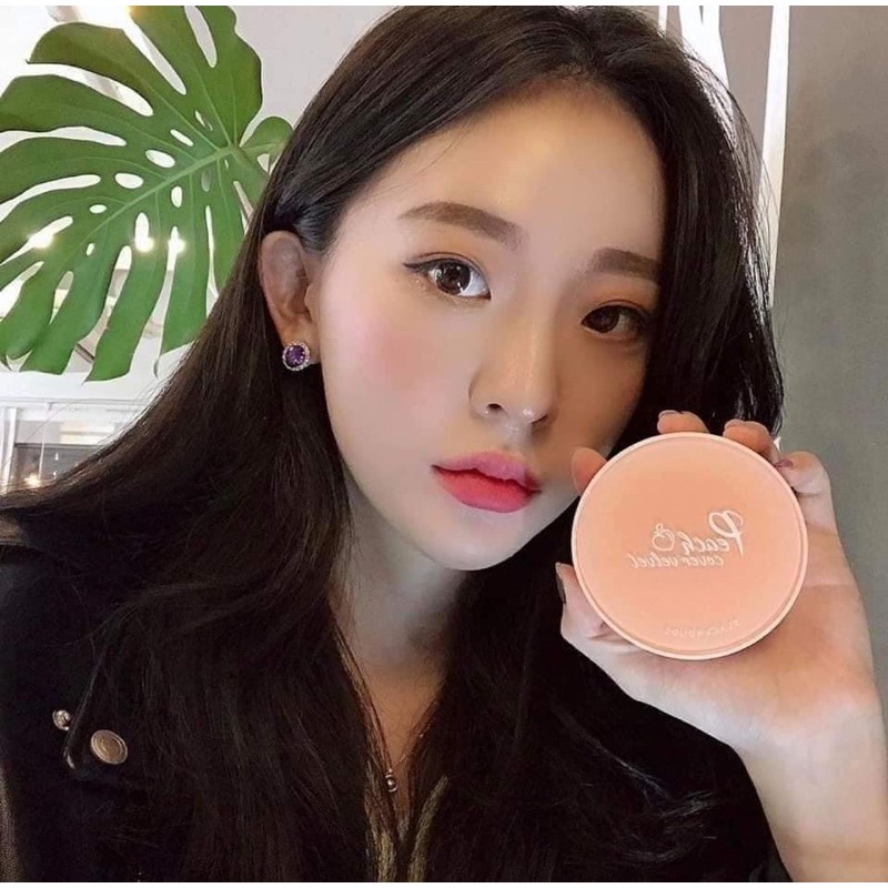 PHẤN NƯỚC 𝗕𝗹𝗮𝗰𝗸 𝗥𝗼𝘂𝗴𝗲 𝗣𝗲𝗮𝗰𝗵 𝗖𝗼𝘃𝗲𝗿 𝗩𝗲𝗹𝘃𝗲𝘁 𝗖𝘂𝘀𝗵𝗶𝗼𝗻 | BigBuy360 - bigbuy360.vn