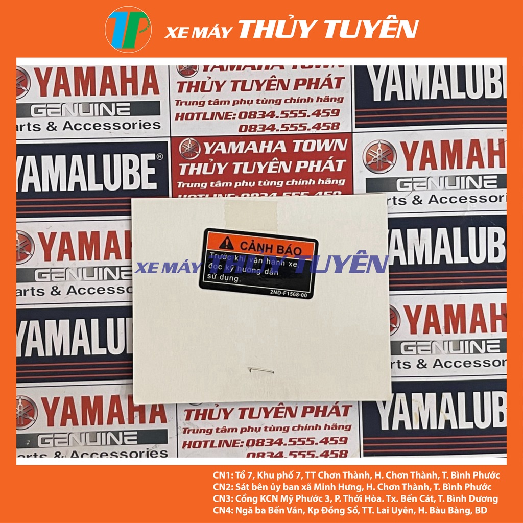 Đề can,Tem cảnh báo, Tem hướng dẫn sử dụng chính hãng cho các loại xe Yamaha