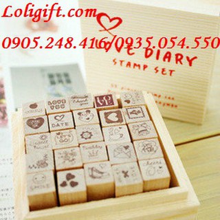 BỘ CON DẤU GỖ HÌNH