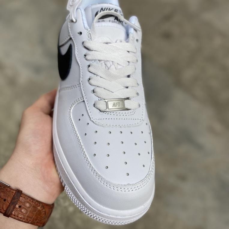 |  KHOAI SNEAKER| Giày thể thao A F 1 móc đen, trắng viền đen sc