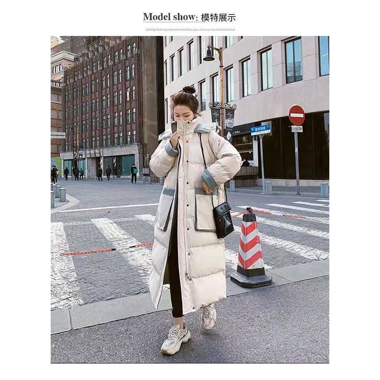Áo khoác đệm cotton dáng rộng thời trang mùa đông Hàn Quốc 2020 mới cho nữ