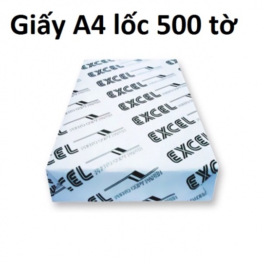 Giấy A4 Lốc 500 Tờ - màu trắng loại dày đẹp