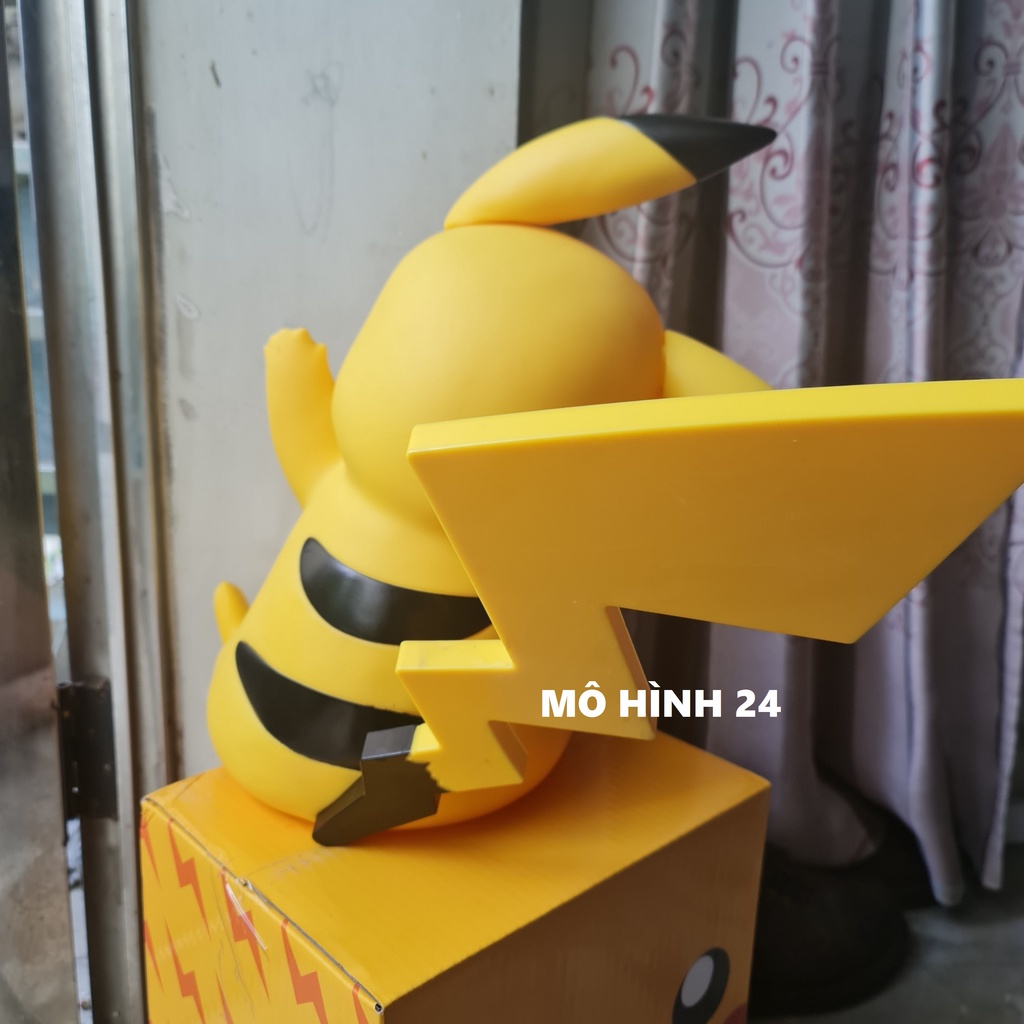 Mô hình figure pokemon PIKACHU tỉ lệ 1:1 đáng yêu cute to cỡ lớn tỉ lệ thật huyền thoại đồ chơi pikachu mô hình 24