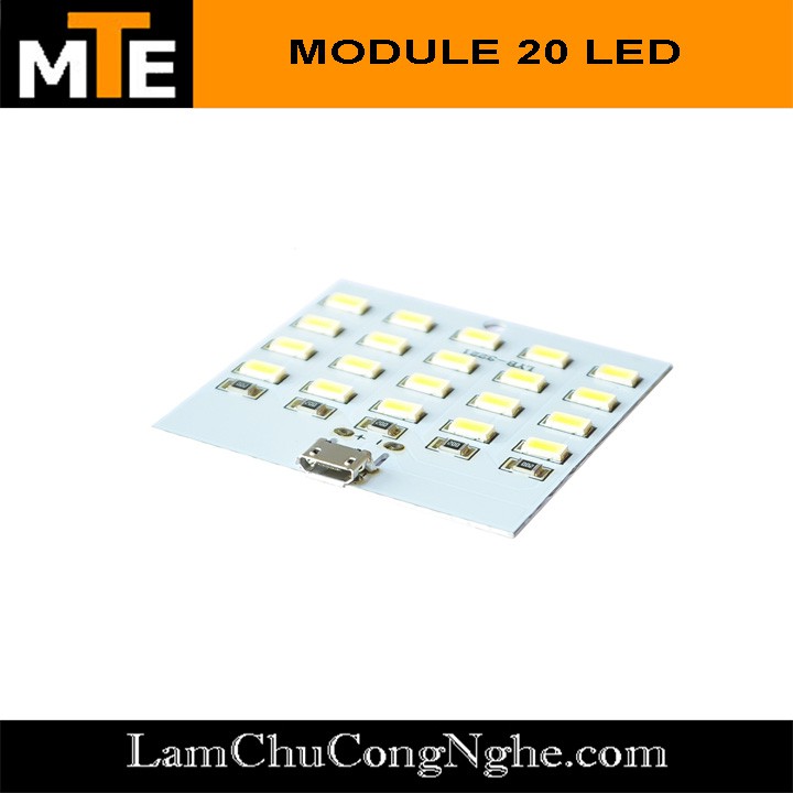 Module 20 bóng LED siêu sáng nguồn micro USB