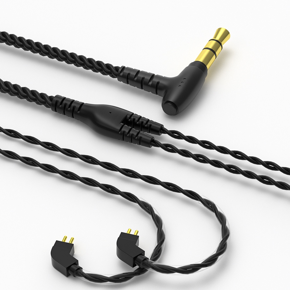 Dây cáp nâng cấp Cvj V2 4 Sợi 56cores Ofc 0.75mm 0.78mm với giắc 3.5mm cho Kz Trn Moondrop Iem Tfz