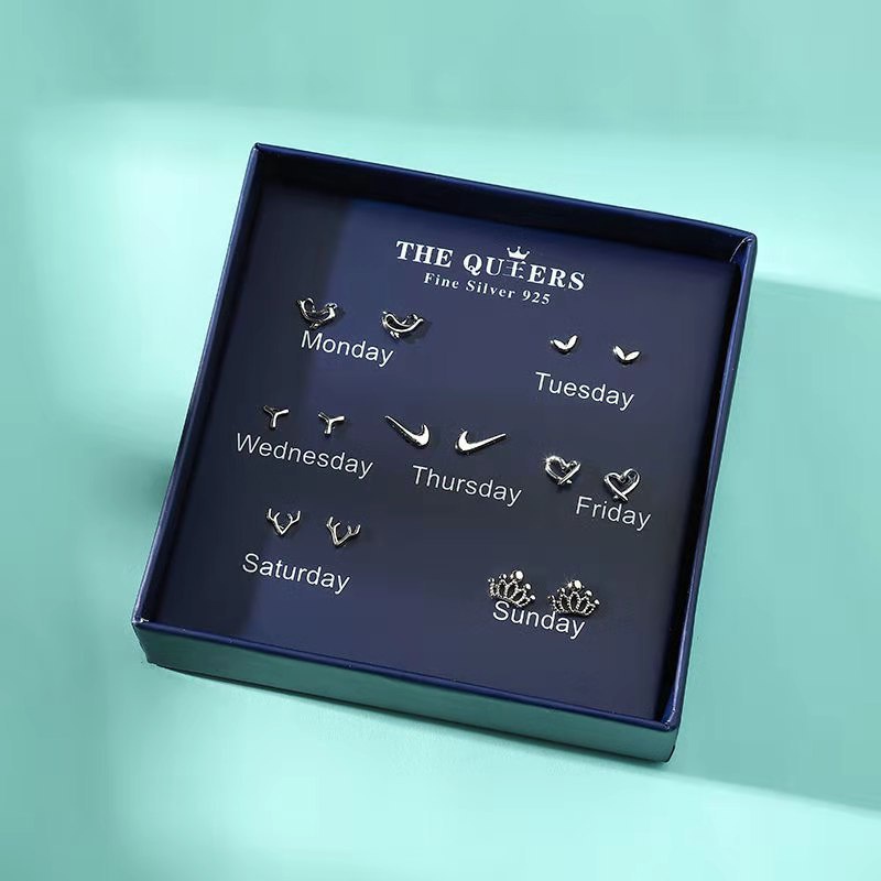 [XẢ HÀNG] Set khuyên tai 7 ngày trong tuần The Queers