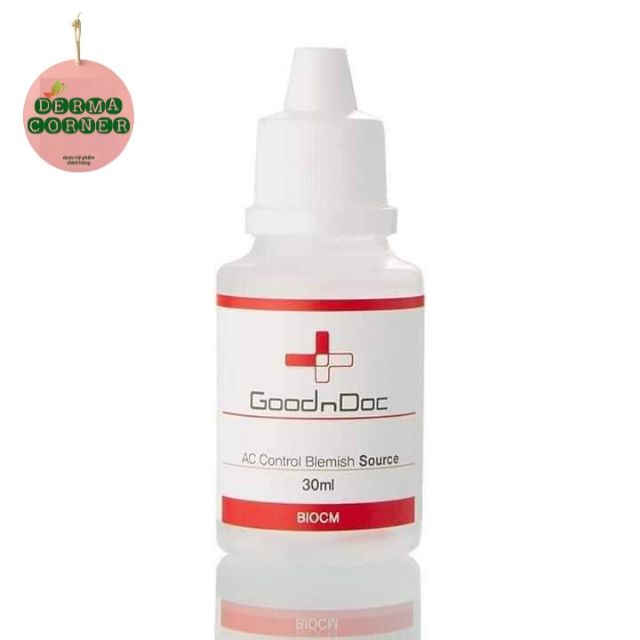 DUNG DỊCH ỨC CHẾ MỤN, KHÁNG KHUẨN GOODNDOC AC CONTROL BLEMISH CONTROL SOURCE 30ml