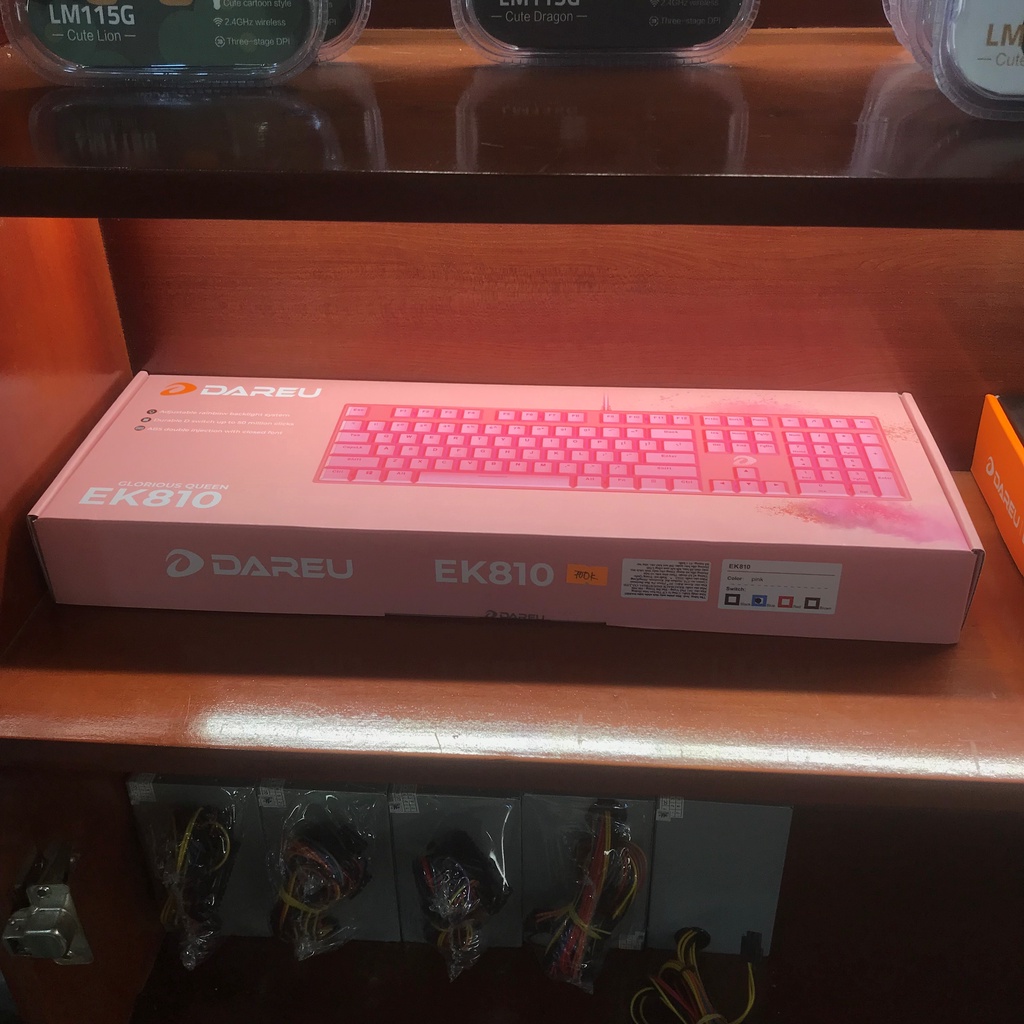 Bàn Phím Cơ Dareu EK810 Đen/Hồng