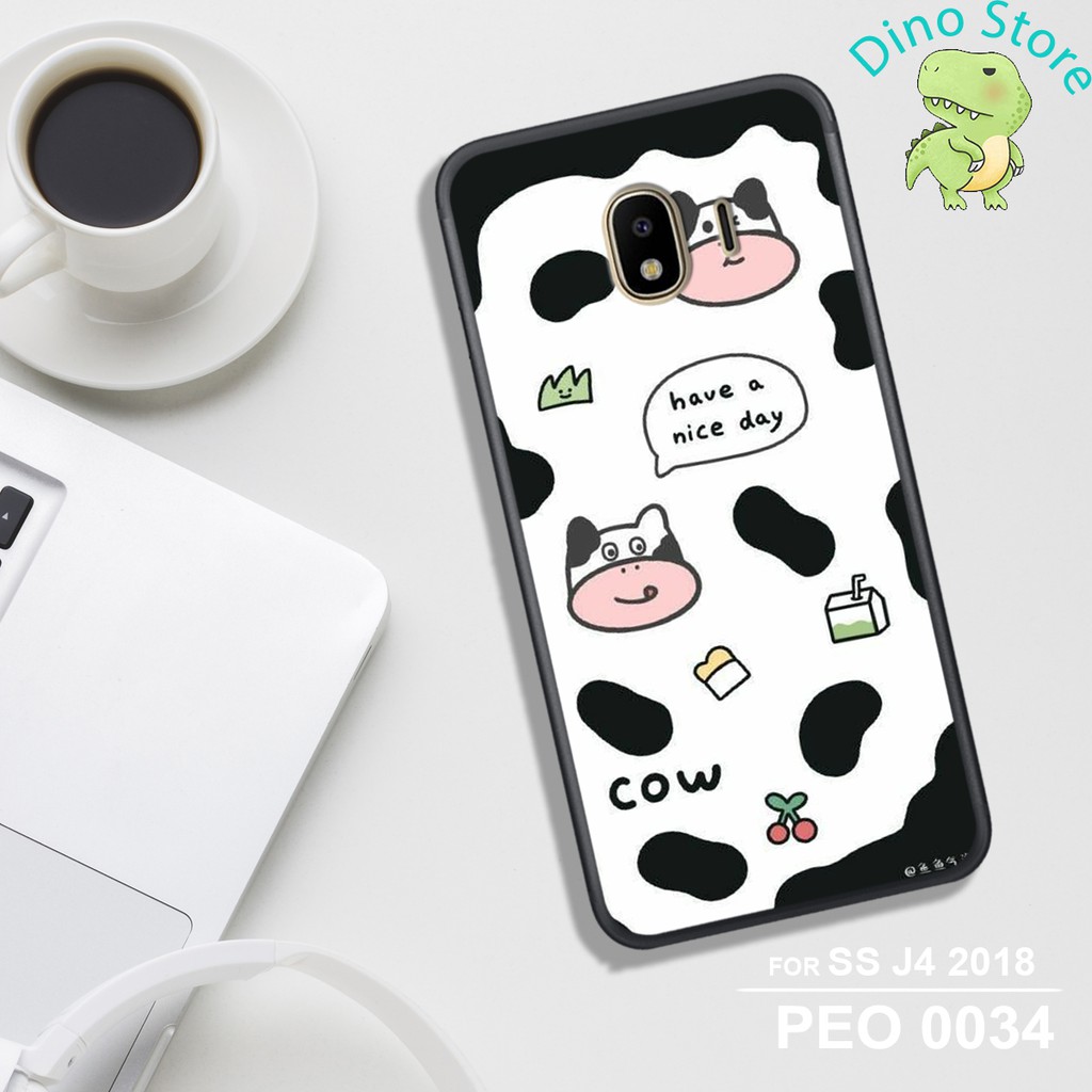 ỐP LƯNG UV SAMSUNG J4/J2 Pro/J2 Core, IN HÌNH CHÚ BÒ SỮA CUTE.