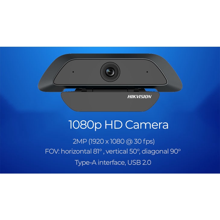 [SẴN HÀNG] Webcam HIKVISION DS- U12 FULL HD 1080P Livestream, Học và làm việc Online Chính hãng bảo hành 24 tháng