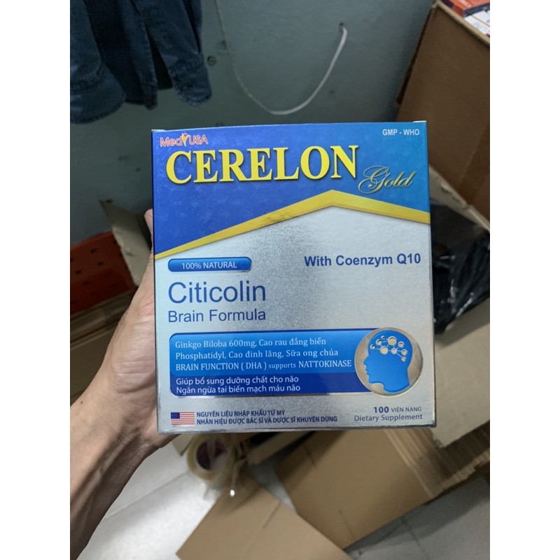 Cerelon Gold Giúp hoạt huyết dưỡng não, bền thành mạch. Tăng cường lưu thông máu