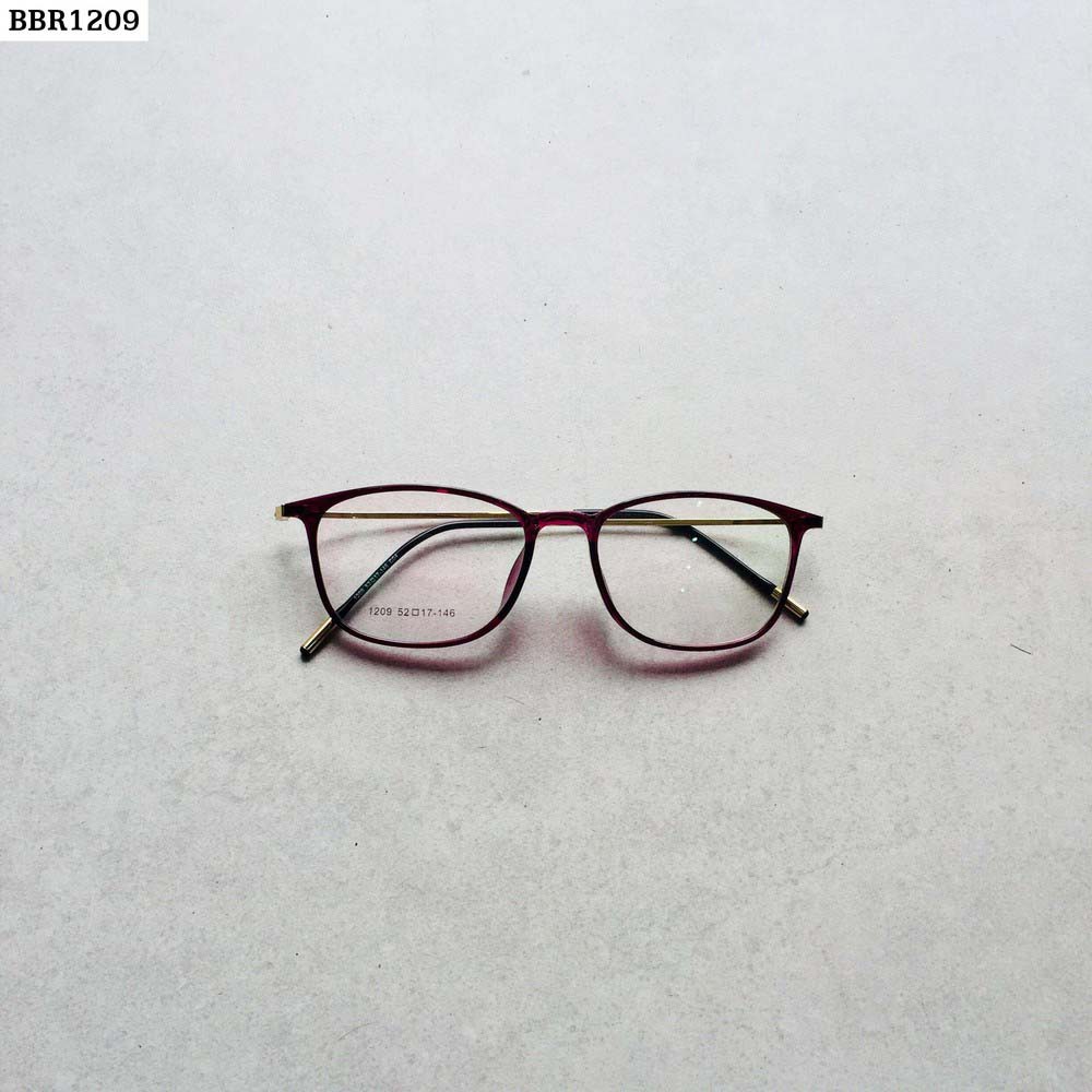 Gọng kính cận nữ Lilyeyewear mắt vuông bo tròn càng kính kim loại thanh mảnh nhẹ nhàng 1209 | BigBuy360 - bigbuy360.vn