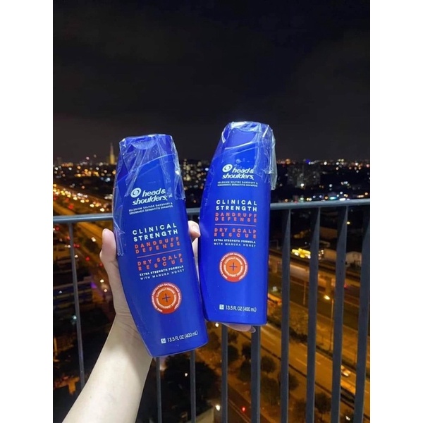 HEAD MỸ GIẢM GÀU, NẤM, DẦU GỘI HEAD & SHOULDERS MỸ CLINICAL STRENGTH 400ML