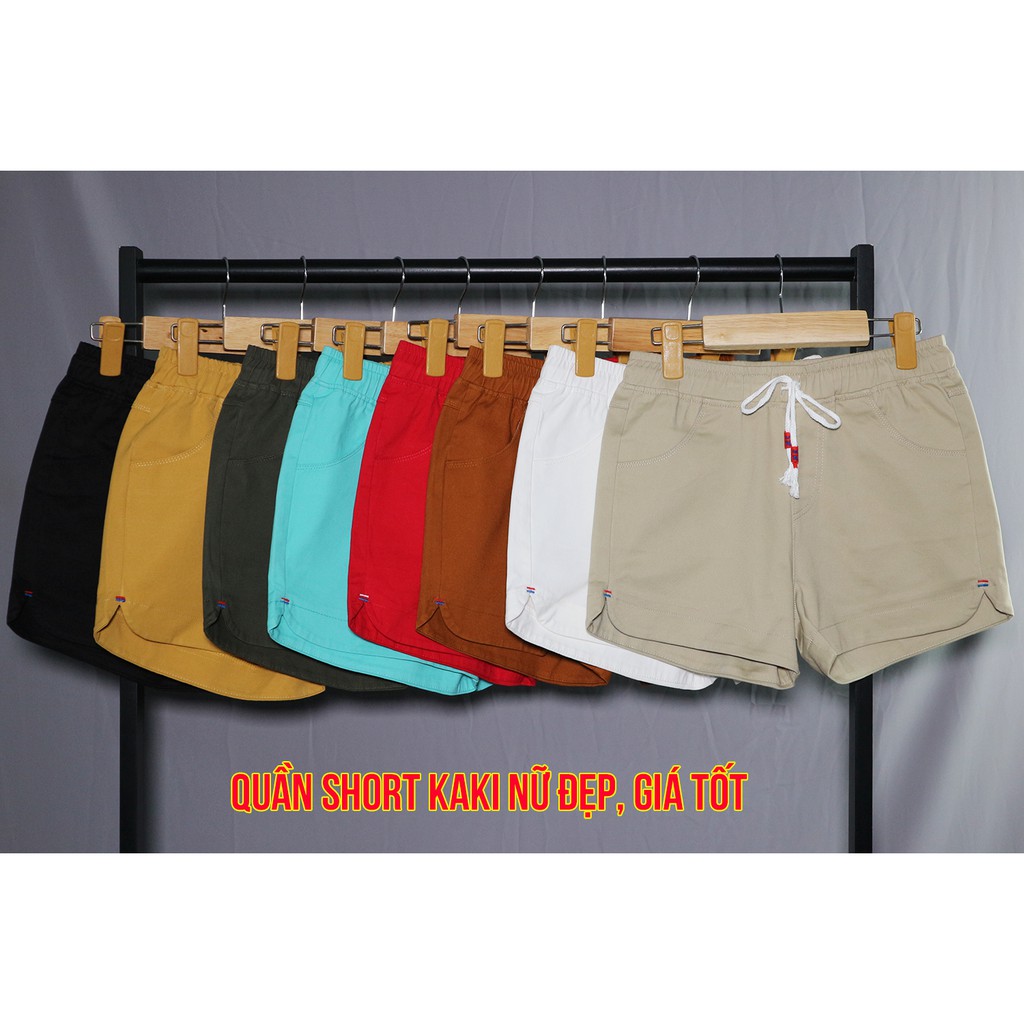 QUẦN SHORT KAKI NỮ LƯNG THUN ĐẸP, GIÁ RẺ ROSACA