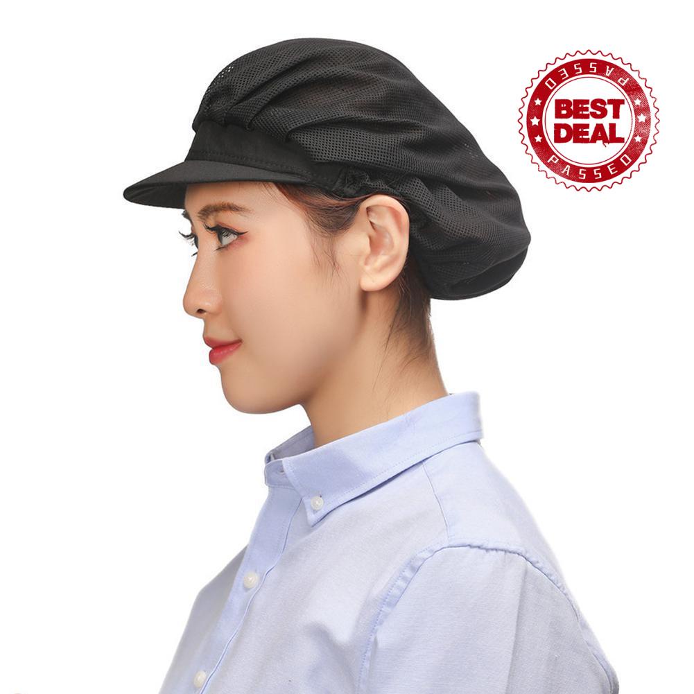 Mũ Đầu Bếp Phối Lưới Chất Liệu Cotton J5D4