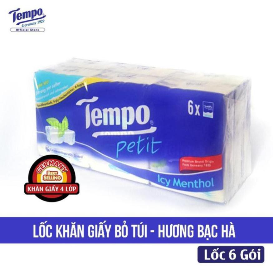 Lốc 6 Gói Khăn Giấy Bỏ Túi Hương Bạc Hà - 7 Tờ/Gói