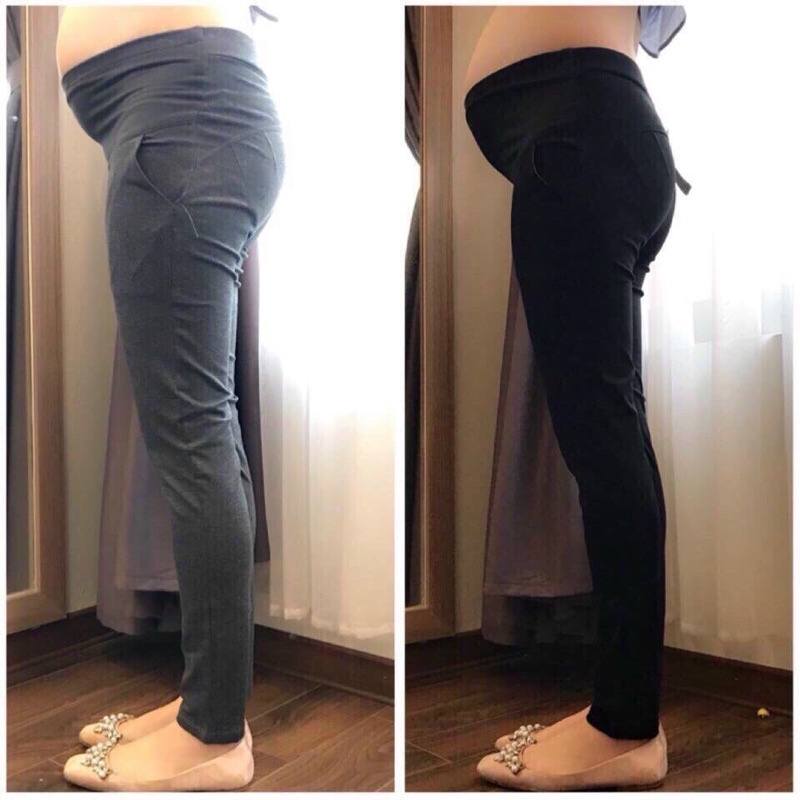 QUẦN LEGGING BẦU - QUẦN THUN BẦU DÀI NÂNG MÔNG - VẢI ĐẸP