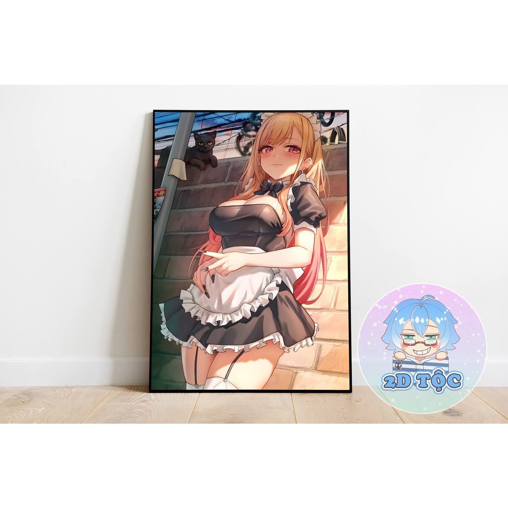 TRANH POSTER A3 KITAGAWA MARIN  ANIME MANGA NÀNG BÚP BÊ THỬ ĐỒ CỦA TÔI BIẾT YÊU CHẤT LIỆU GIẤY CAO CẤP - 2D TỘC SHOP