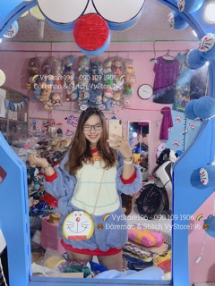 SET ÁO QUẦN ĐÔREMON LÔNG CỰC XINH (CÓ SẲN ÁO)