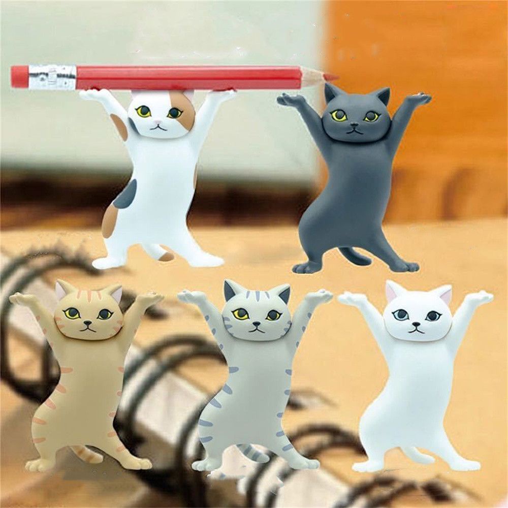 Mô Hình Chú Mèo Bằng Nhựa Resin Đáng Yêu Trang Trí Bàn Làm Việc