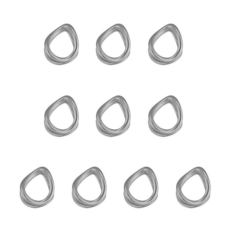 Set 10 Khuyên Tai Thép Không Gỉ Nhiều Hình Dạng Độc Đáo