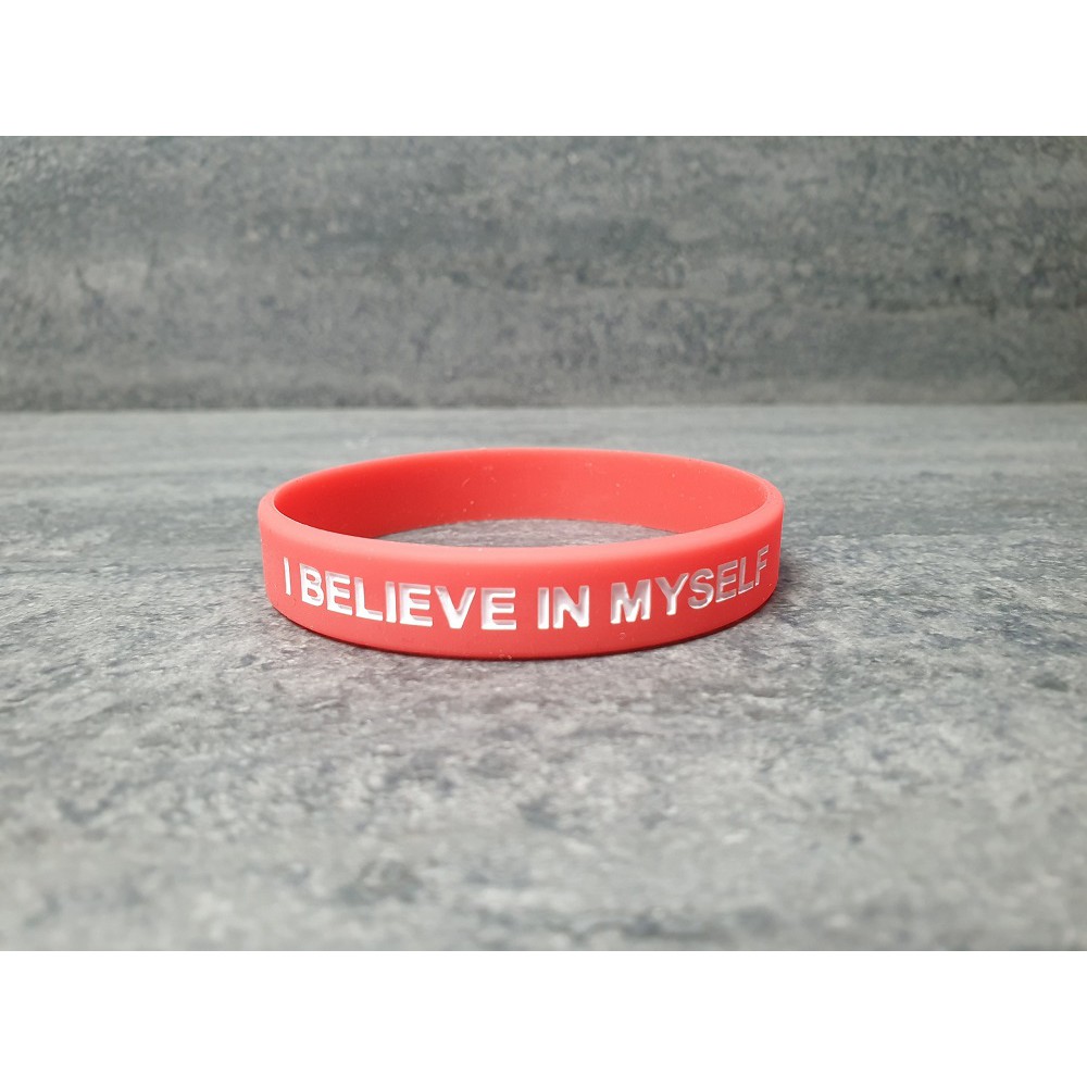 Vòng Đeo Tay Cao Su Thể Thao Nam Nữ I BELIEVE IN MYSELF - Men Sport