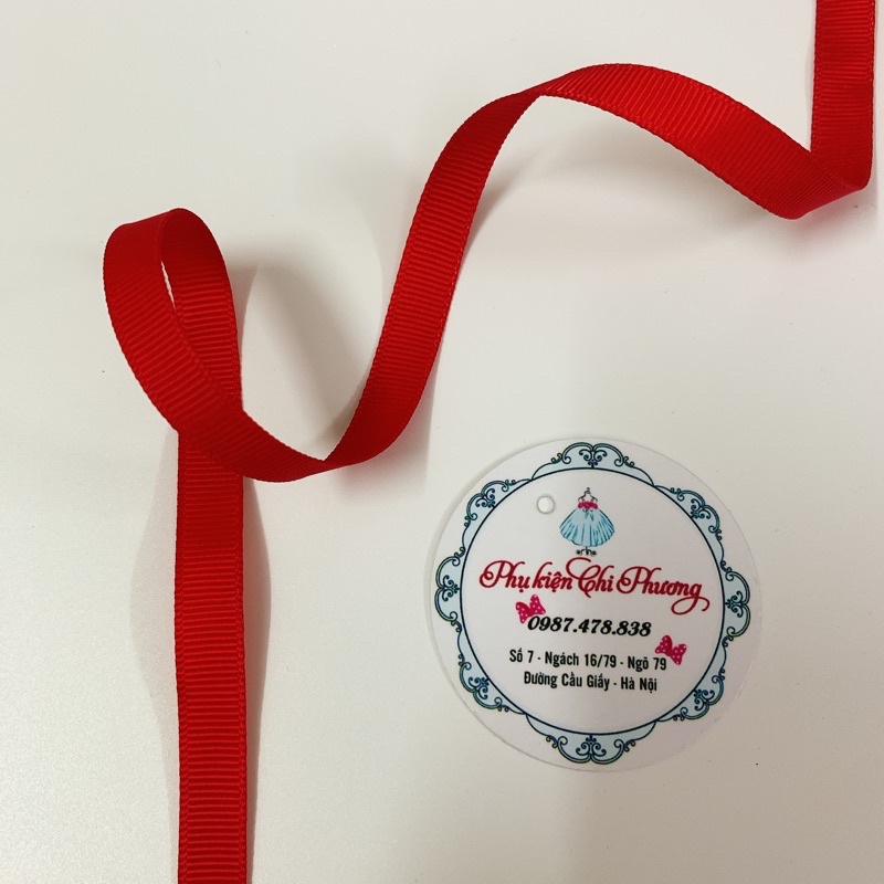 Ruy băng gân 1cm đủ màu . Link 2