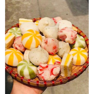 Viên thả lẩu thập cẩm/ set combo viên mix thả lẩu/ dùng nhúng lẩu, xiên que, chiên, hấp, nấu, xào