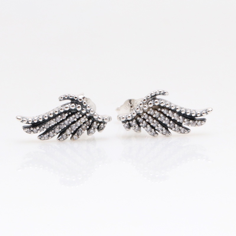 Khuyên tai bạc nữ CDE Fashion Wing Earrings CDE3007 - Bạc cao cấp S925 ALE