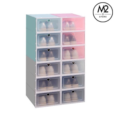 Hộp Đựng Giày Dép Nắp Nhựa Cứng Trong Suốt, Size lớn Chịu Lực 4kg HDG01 | BigBuy360 - bigbuy360.vn