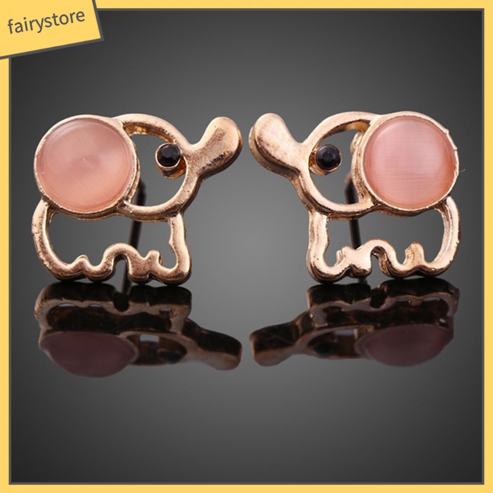 Hoa Tai Mặt Hình Chú Voi Đáng Yêu Cho Nữ