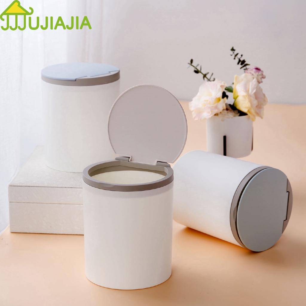 Thùng Rác Mini JUJIAJIA Để Bàn Có Nắp Đậy Tiện Dụng