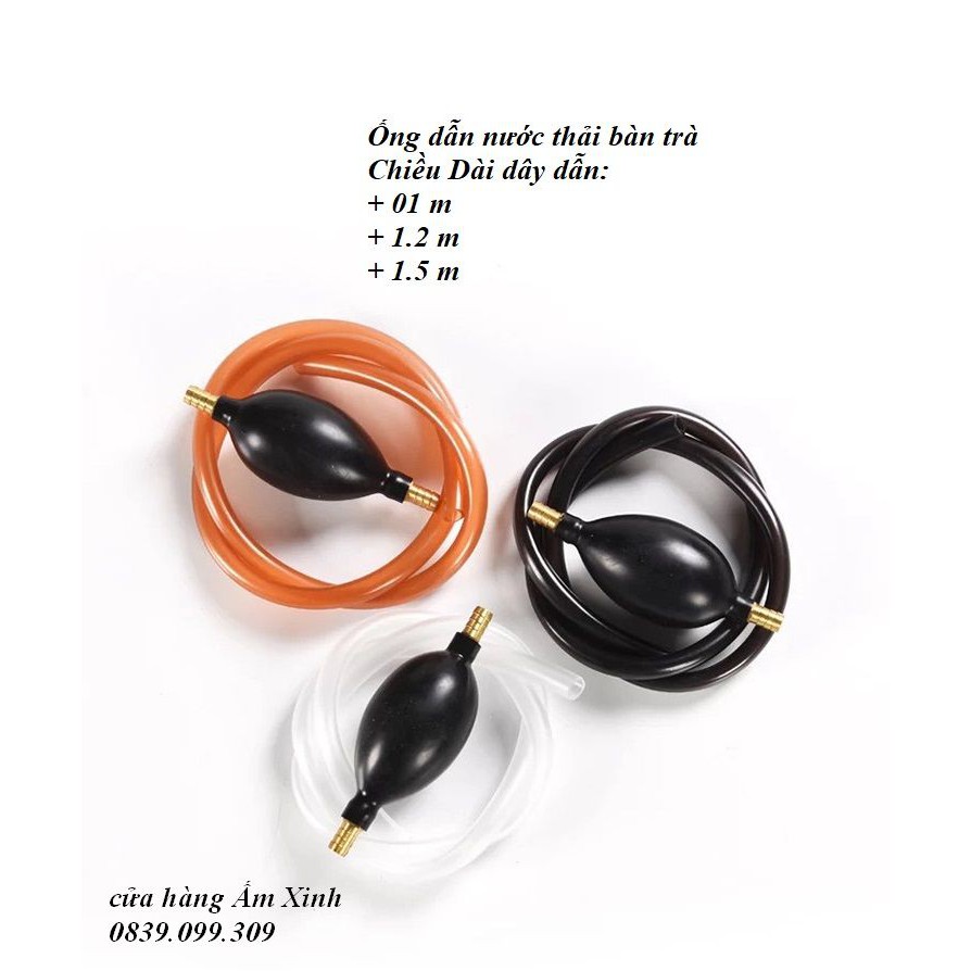 Ống dẫn nước thải bàn trà kèm quả bóp AX243