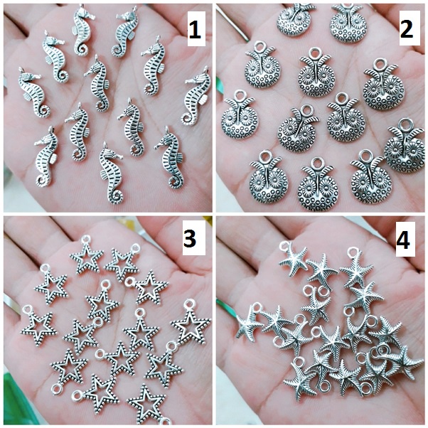 charm bạc hợp kim sỉ : 50 gram / 1 gói = 25k [ sỉ charm giá rẻ tphcm ]