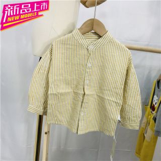 Sơ mi kẻ cổ trụ bé trai- c anle