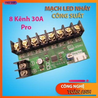 Mạch điều khiển led vẫy 4u 8 kênh 30a, 4 kênh 6a