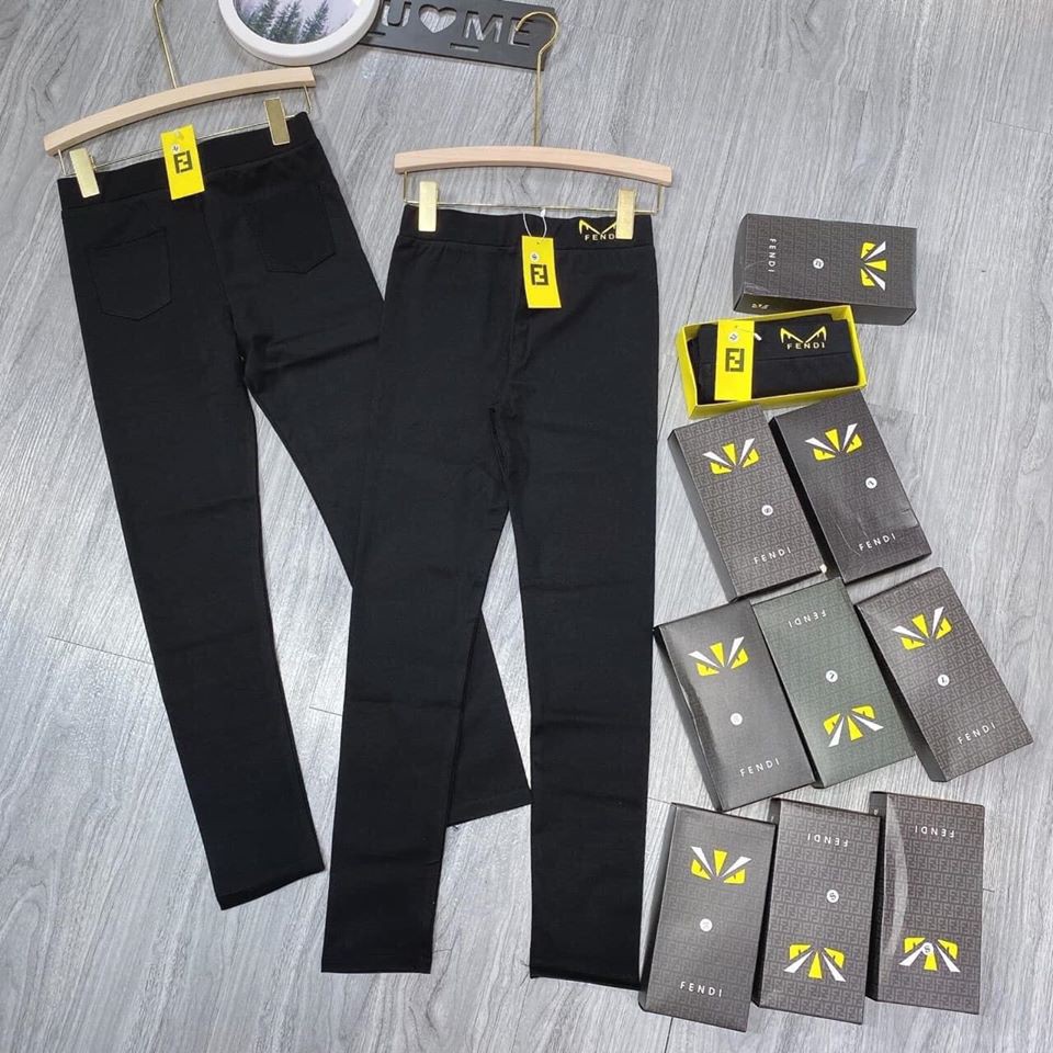 Quần Legging Nữ F.endi, Legging Co Giãn 4 Chiều Cao Cấp, Hàng hộp Siêu Đẹp, Hàng VNXK