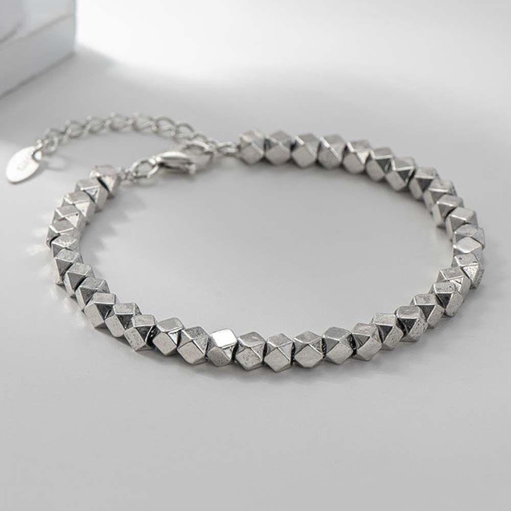 Vòng Đeo Tay Họa Tiết Hình Học Phong Cách Hàn Quốc Thanh Lịch Dành Cho Nam Nữ|Dây Chuyền Kim Loại Nhiều Màu Sắc Thời Trang