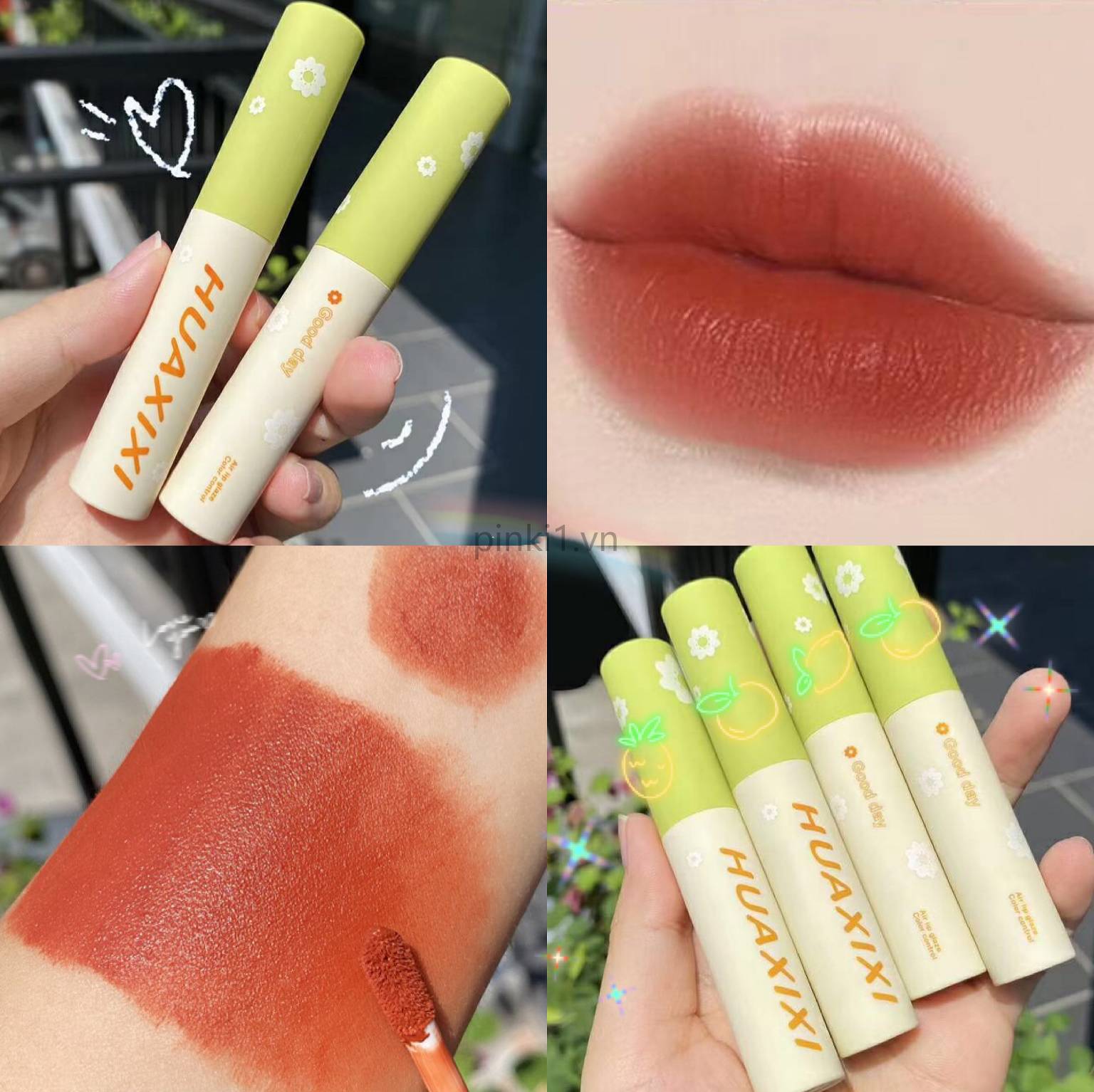[Hàng mới về] Son môi trang điểm Huaxi mềm mượt chống nước