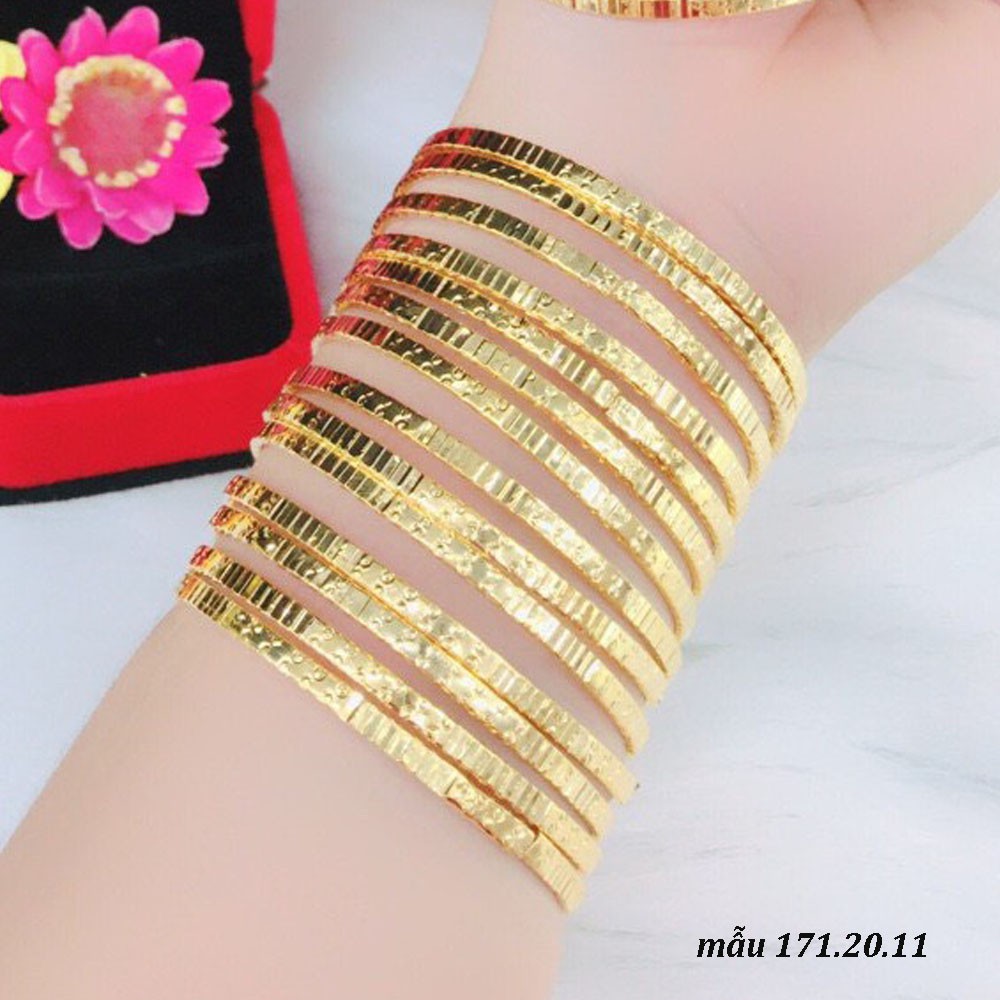 Bộ Xi- Men Mạ Vàng 18K Mẫu 171.20.11 - Gồm 07 Chiếc