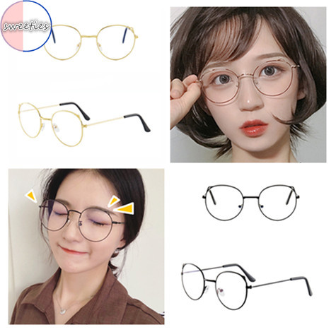 Mắt kính có gọng kim loại chống ánh sáng xanh thiết kế đơn giản thời trang