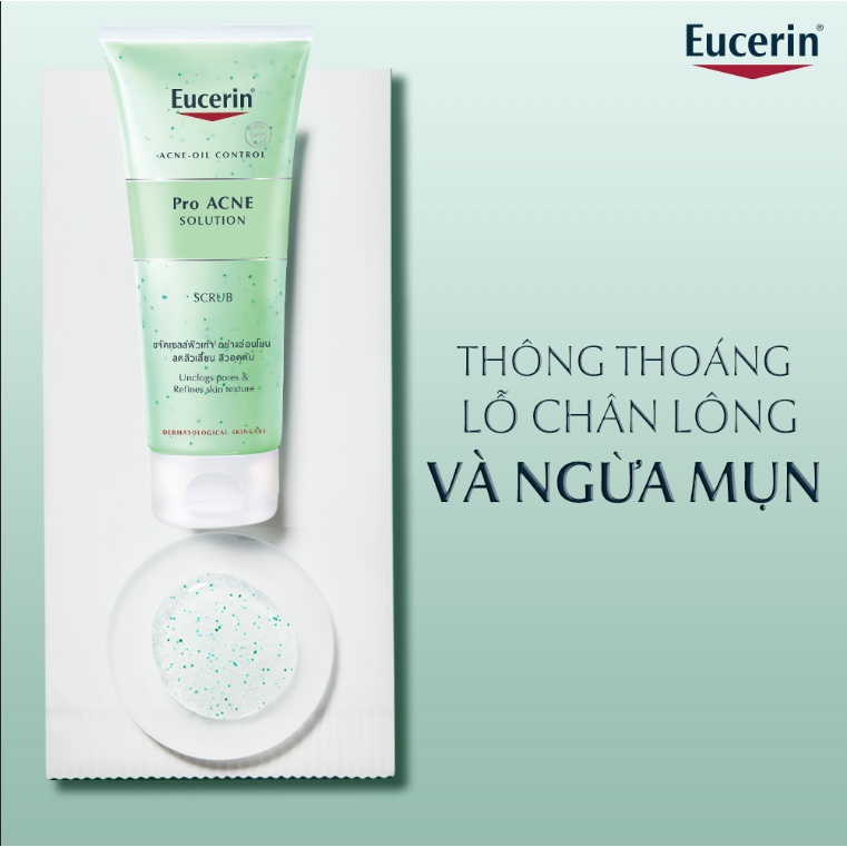 [DATE 2024] EUCERIN TẨY TẾ BÀO CHẾT CHO DA MỤN PRO ACNE SCRUB 100ML