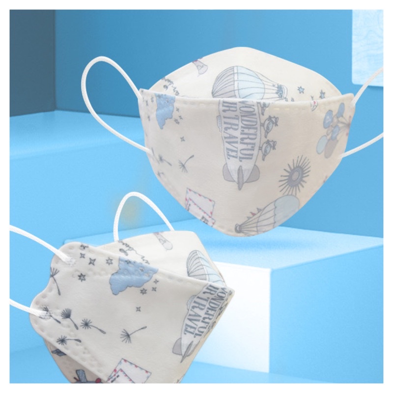 Khẩu trang Trẻ Em kids KF94 kháng khuẩn, bụi, virus nhiều màu dễ thương