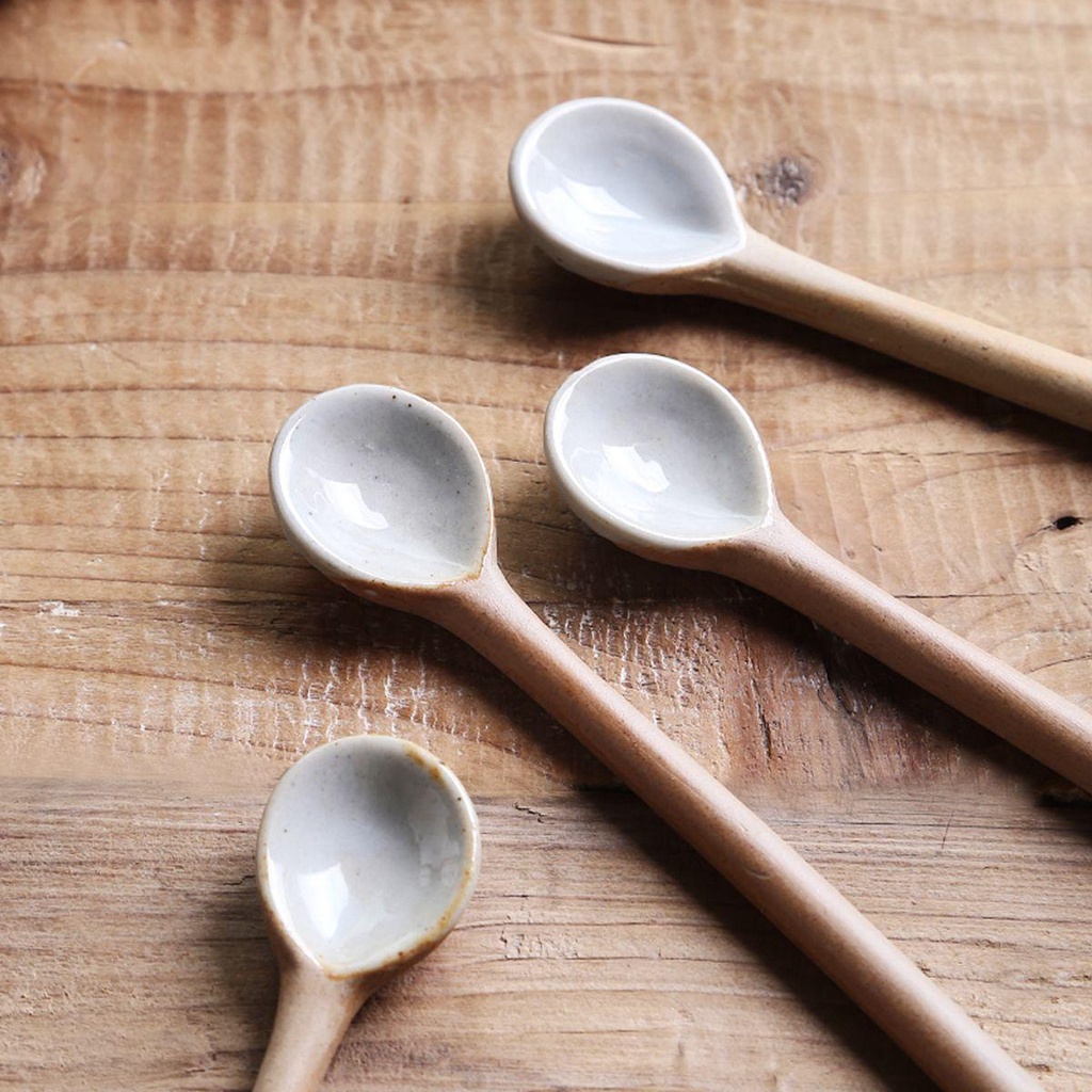 Muỗng Cà Phê Bằng Sứ Phong Cách Nhật Bản