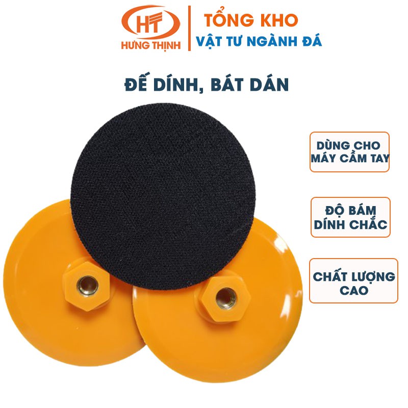 Đế dính, bát dán-Sử dụng cho máy chà nhám, đánh bóng cầm tay trục M10