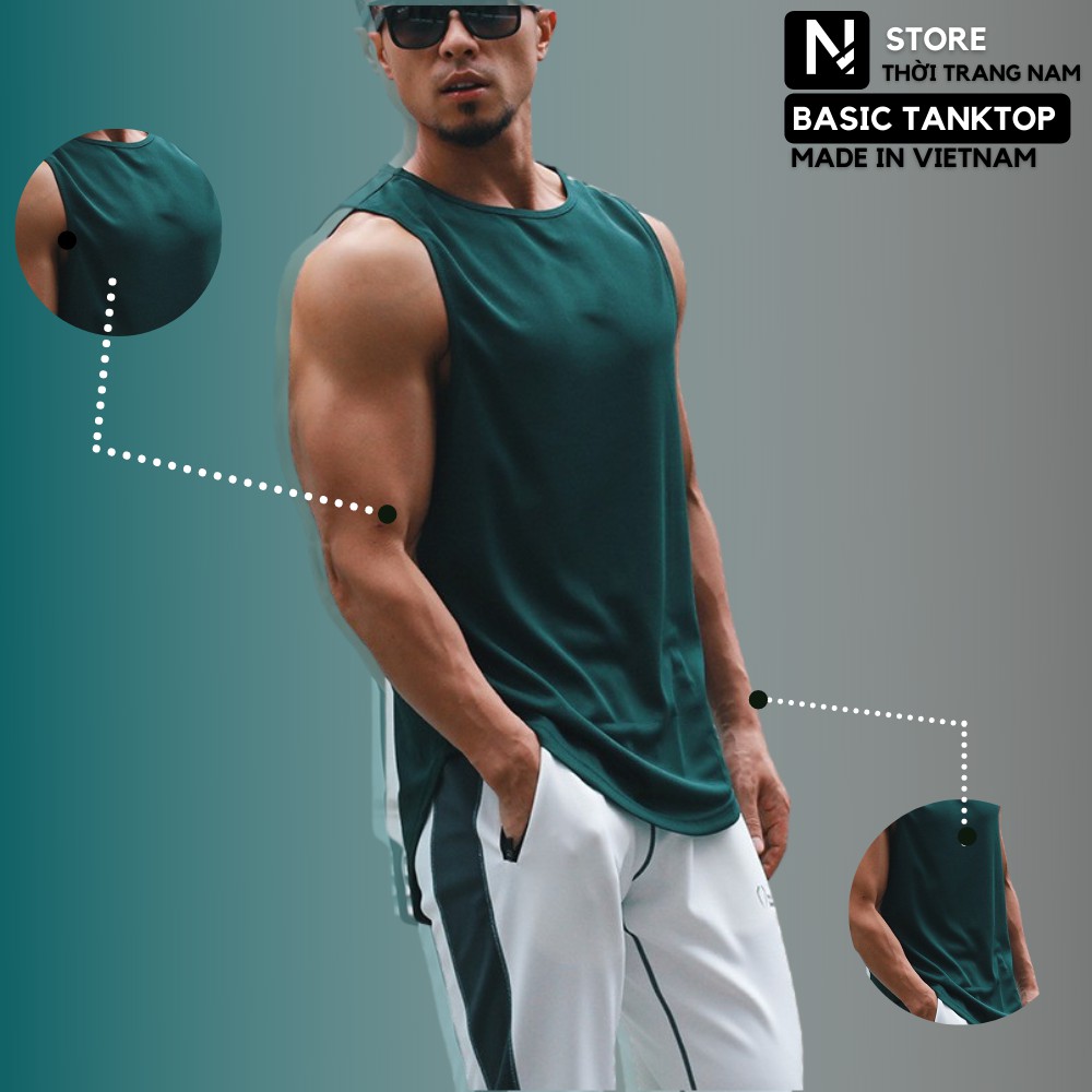 Áo ba lỗ nam tập gym, áo ba lỗ gymshark chuyên dụng thoải mái_ABL01