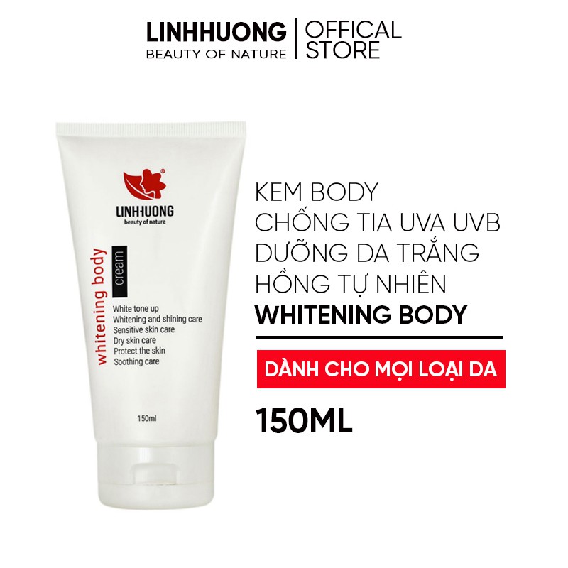 Kem body toàn thân trắng da Linh Hương Whitening Body Cream 150ml